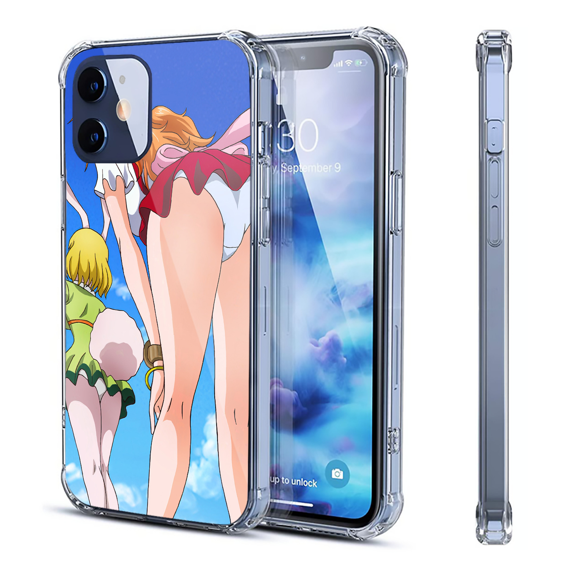 （画像用） ワンピース ONE PIECE 【iPhone 12シリーズ対応】透明スマホケース（クリアソフトケース）
